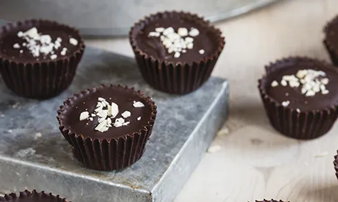 Coconut oil chocolate pecan candy