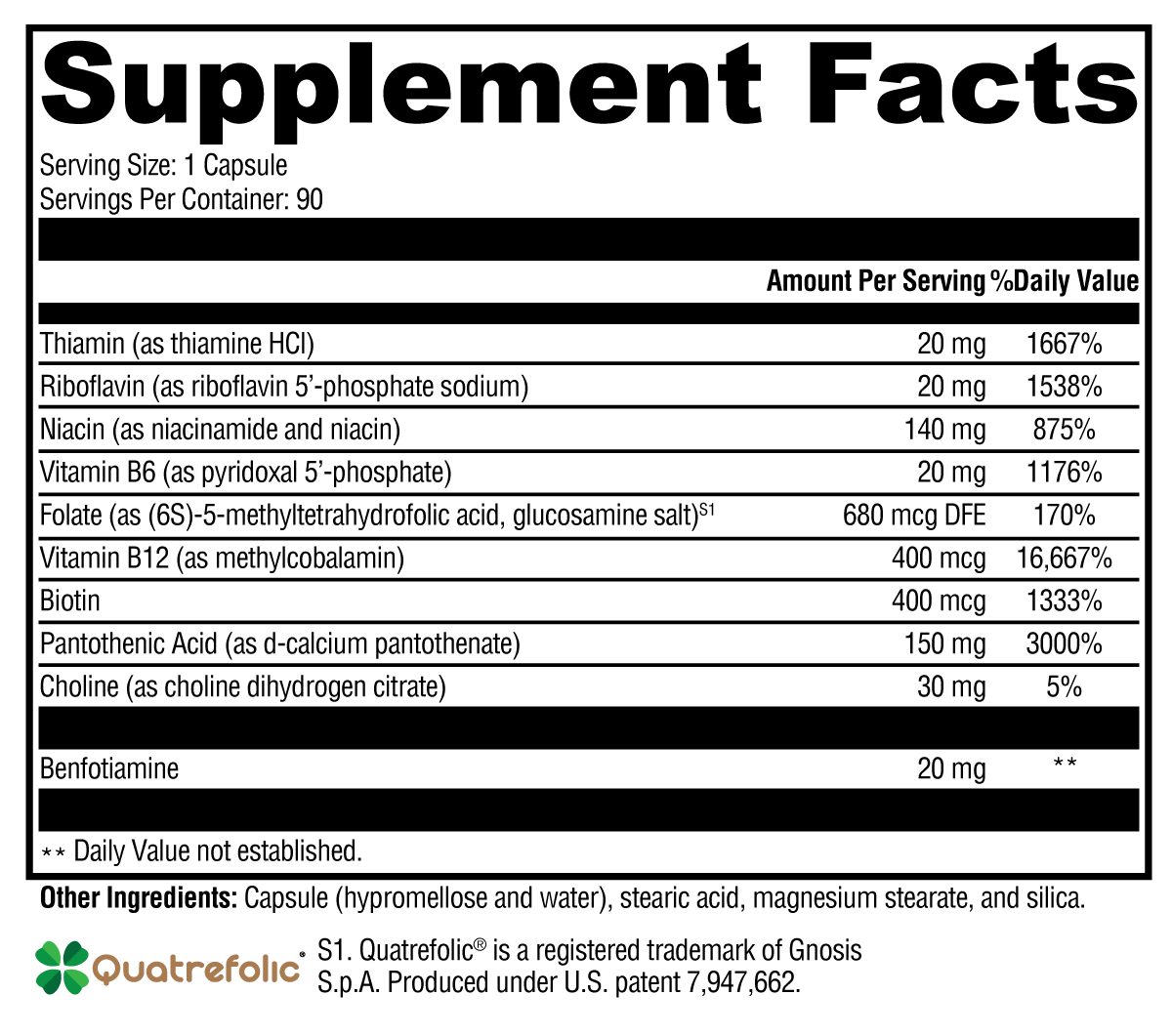 B Activ Vitamin B Complex Supplement - 90 C | Xymogen