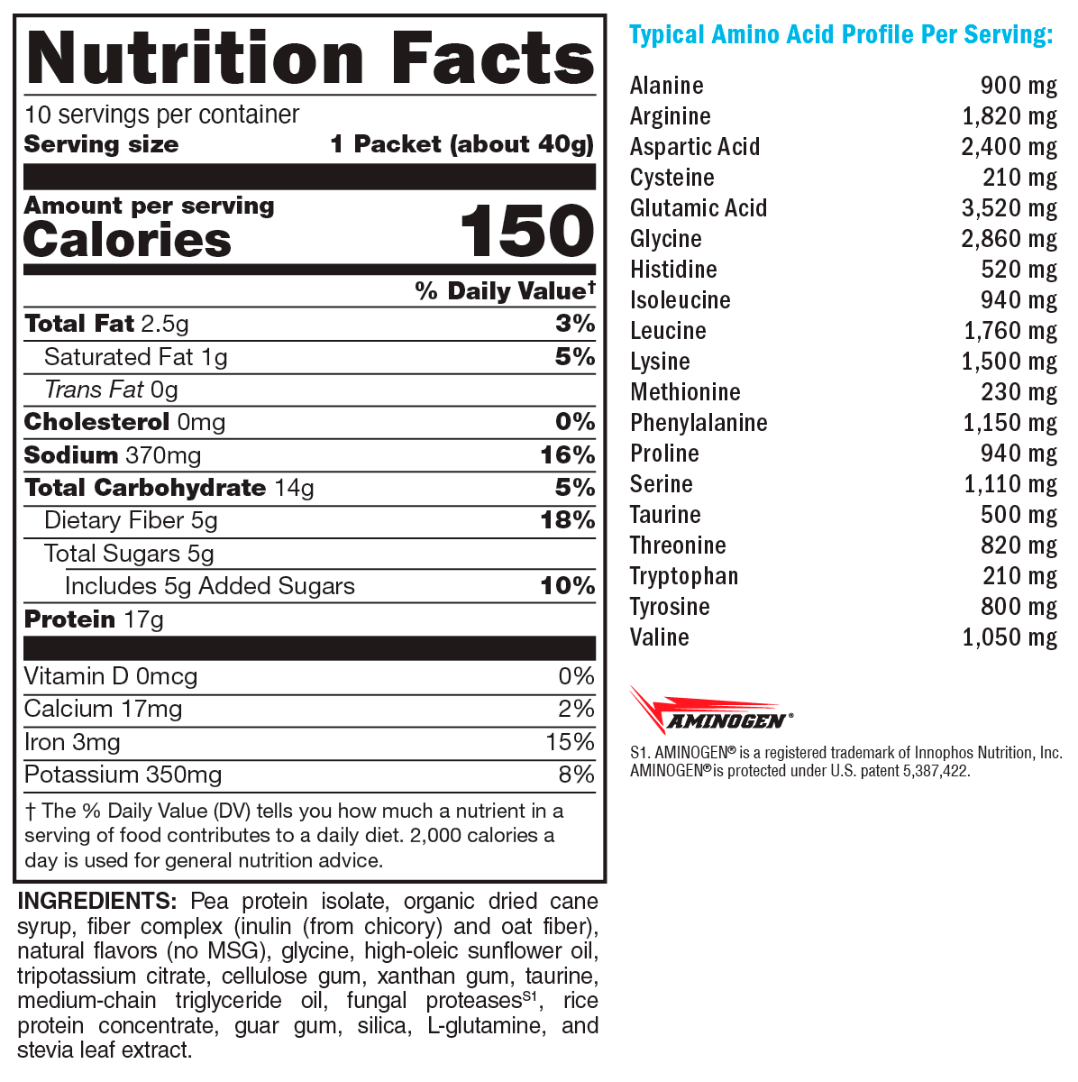 FIT Lean Food - Vanilla Pea Plant Protein Powder | Xymogen