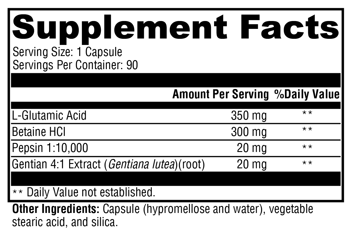 GastrAcid 90 C - Digestive Support Supplement | Xymogen