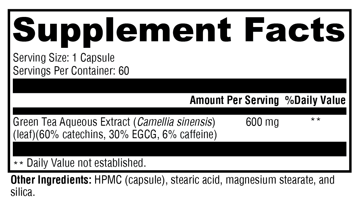 Green Tea 600 60 C - Green Tea Supplement | Xymogen