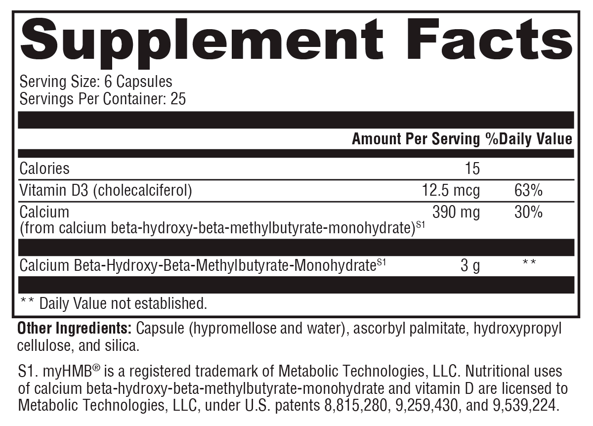 HMB PRO Supplement 150 C - Muscle Support | Xymogen