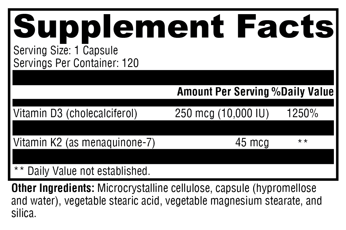 Supplement facts. For more information please call 1 (800) 647-6100
