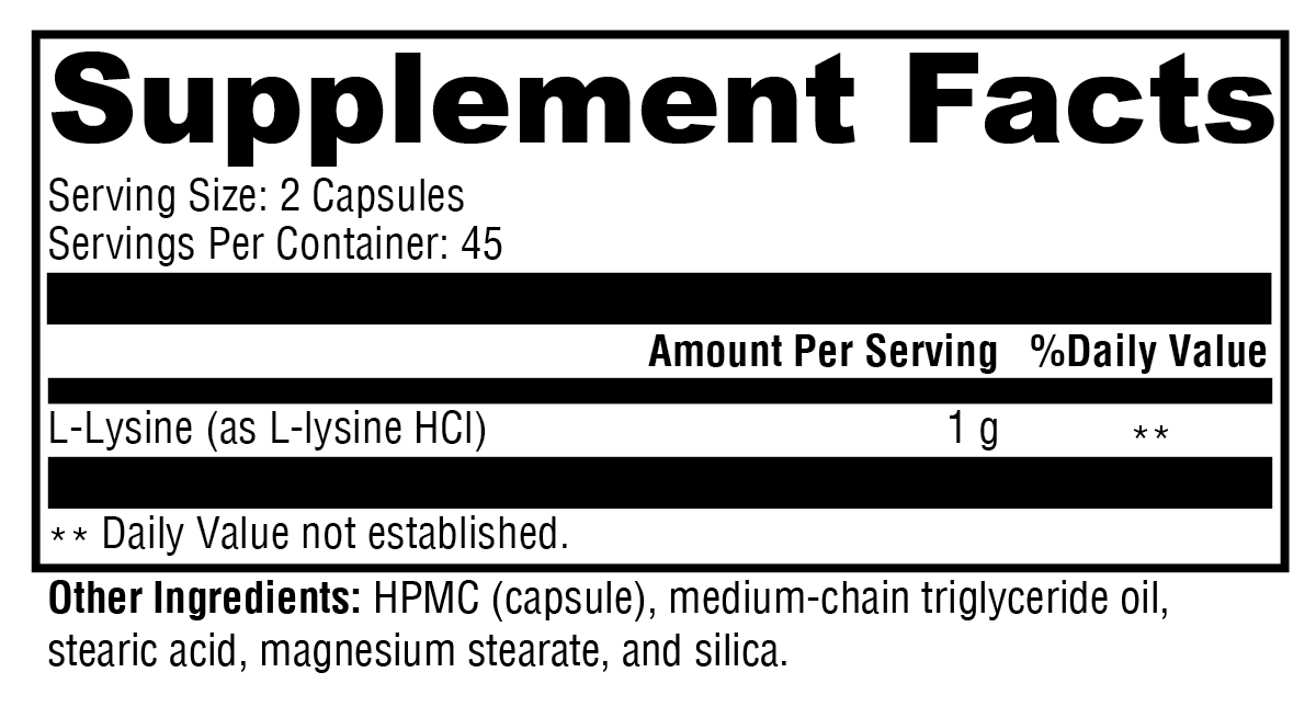 L-Lysine Supplement - Essential Amino Acids | Xymogen