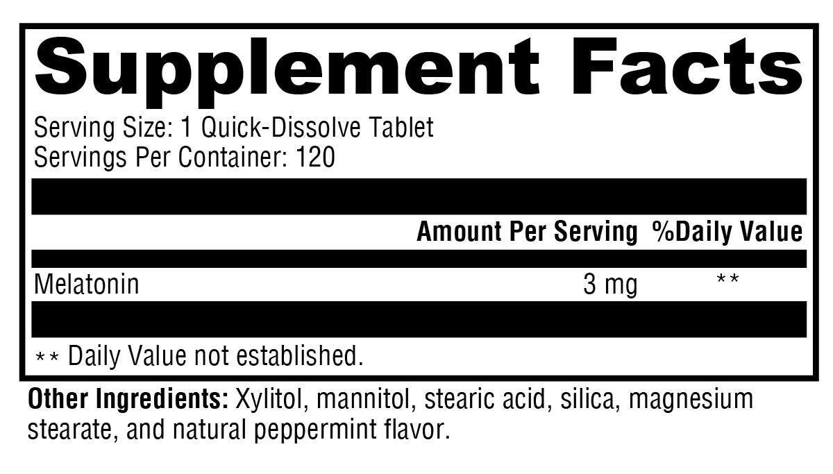 Melatonin Peppermint 120 C - Natural Sleep Aid | Xymogen