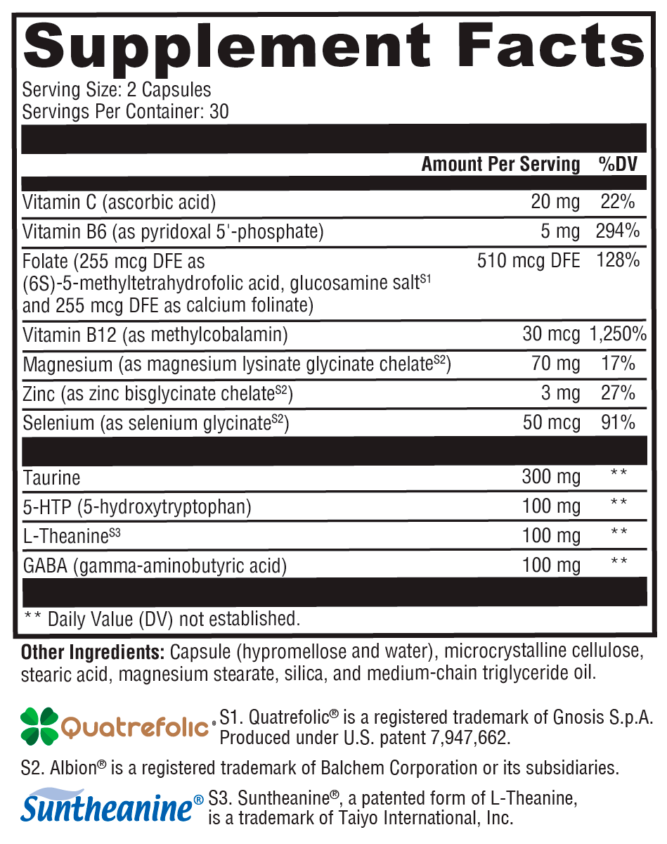 Supplement facts. For more information please call 1 (800) 647-6100