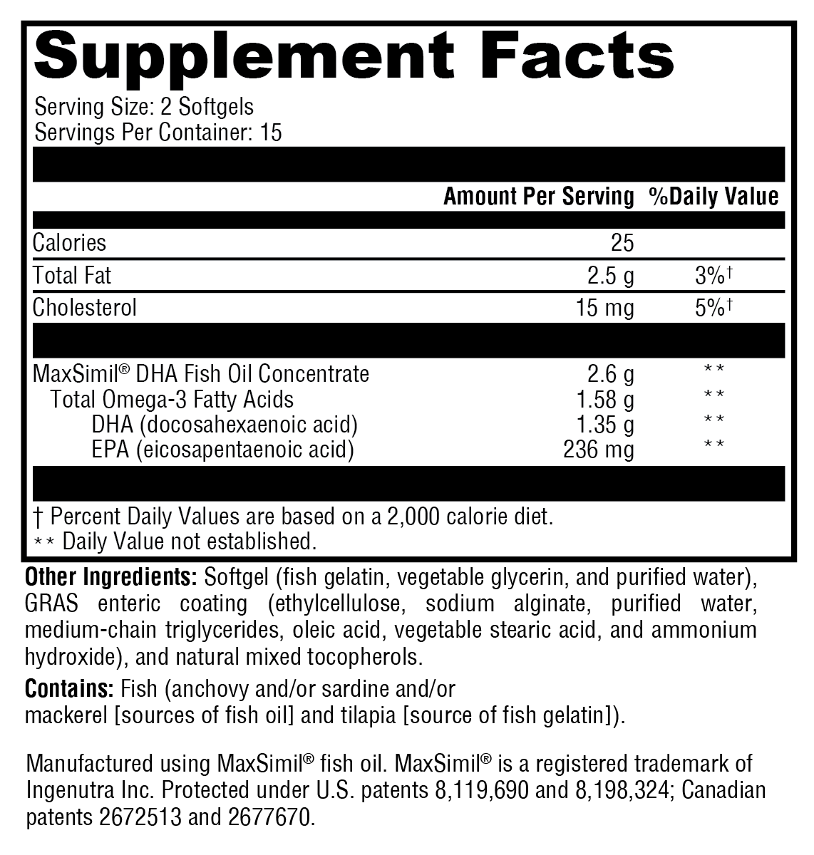 Omega Monopure DHA EC 13984 - DHA Omega-3 Support | Xymogen