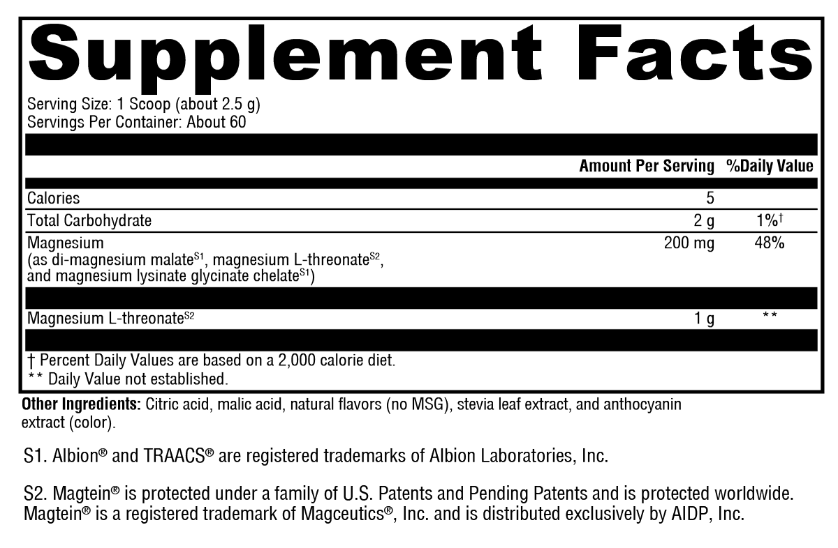 Supplement facts. For more information please call 1 (800) 647-6100