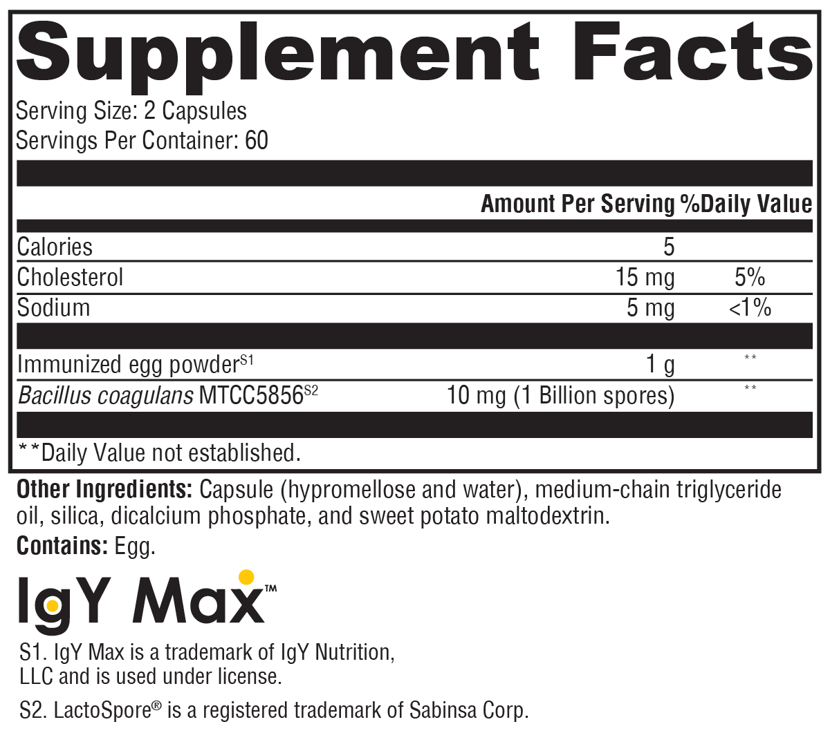 ProbioMax IG 26 120 C - Digestive Supplement | XYMOGEN
