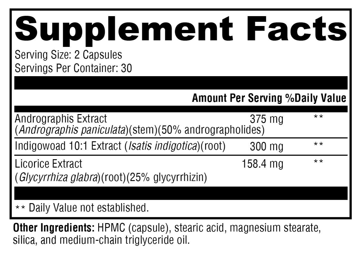 Supplement facts. For more information please call 1 (800) 647-6100