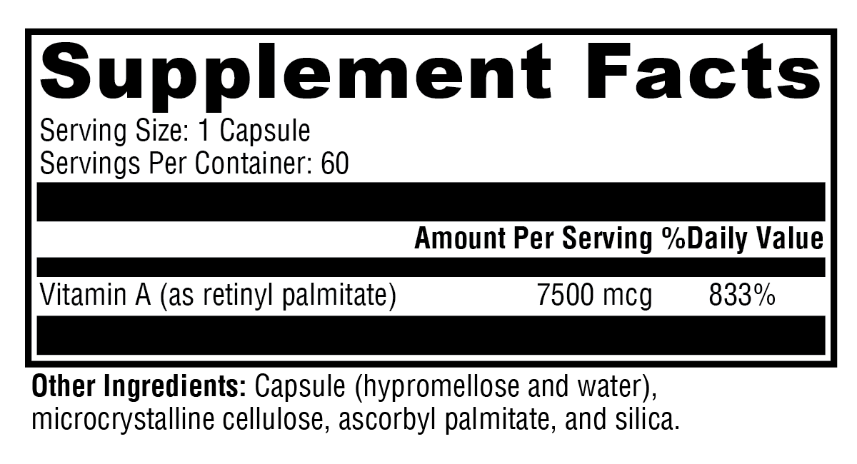 Supplement facts. For more information please call 1 (800) 647-6100