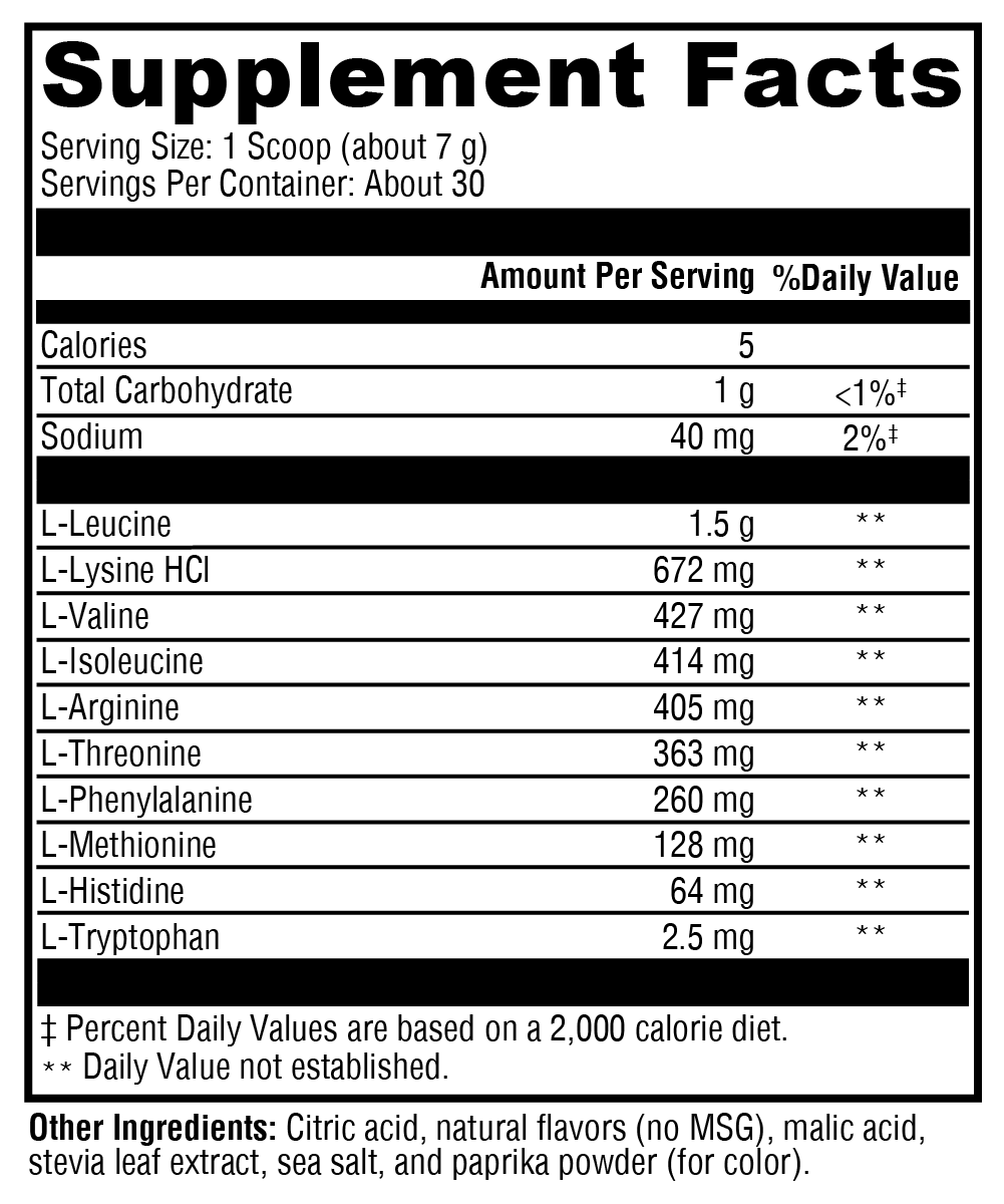 Supplement facts. For more information please call 1 (800) 647-6100